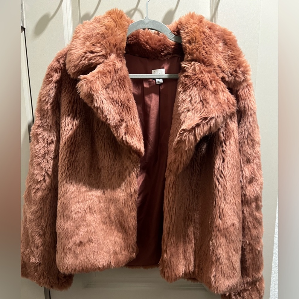 a new day Women's Teddy Jacket in Rust Brown